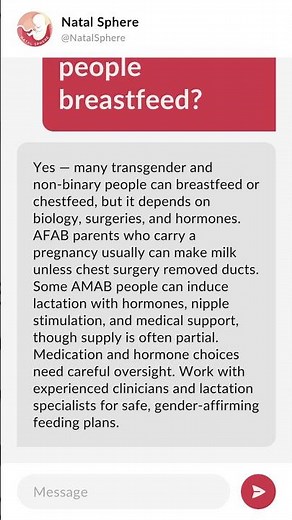 Can transgender people breastfeed?