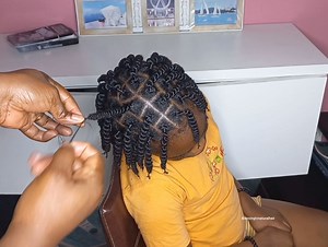 1.8M views · 13K reactions | Beautiful simple African thread natural hairstyle | Blessingtv naturalhair | Facebook