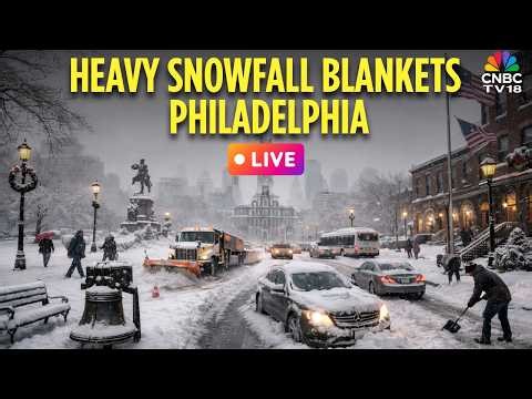 Philadelphia Winter Storm Intensifies LIVE | Heavy Snowfall Hits Philadelphia | Winter Storm | N18G