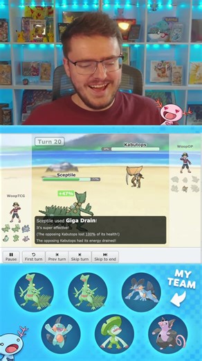 Rematching Roxanne in Pokémon Showdown