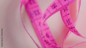 Closeup Insight Measuring Tape in Dynamic Rotation, Spotlighting Precision with a Flex Meter.