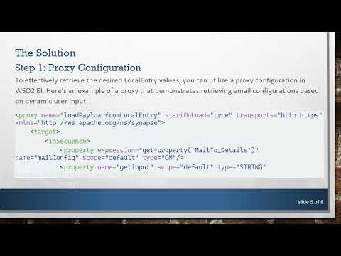 How to Read LocalEntry Values in WSO2 Enterprise Integrator