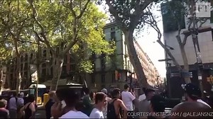 This is the scene in Barcelona following an incident that police are calling a terror attack. At least 13 are dead. Read more: on.ft.com/2uME1VA | Financial Times
