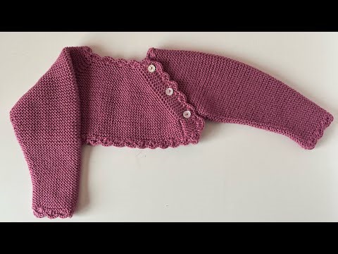 Cómo tejer Canesú Brisa paso a paso dos agujas muy fácil de recién nacido a 9-12 meses