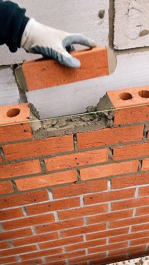 8.8K views · 105 reactions | How To Lay Bricks tricks For Beginners Using a line隣 | Bricklayer | Facebook