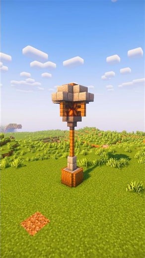 Minecraft Street Lamp Build Tutorial! 💡 #shorts