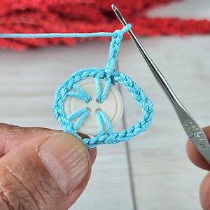 1.8K views · 38 reactions | Very easy making very simple crochet earrings from buttons... #handmade #crochet #knitting | Knitting Fashion | Facebook