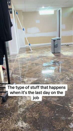 This is what you walk into when it’s the last day on the job - sump pump fail bad luck . #construction #funny