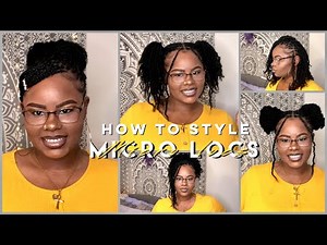 How to: 11 Styles For Micro Locs | Loc Hairstyles For Women | Gabrielle Ariana