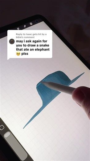 Replying to @Isaac gets hit by a bible 🐍 🐘 #fyp #calligraphy #procreate #art