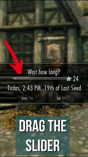 How to SKIP the Wait Time in Skyrim
