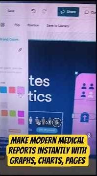 Edit Stylish Medical Reports with Charts, Pages & Graphs on Mobile Browser (No App, No PC)