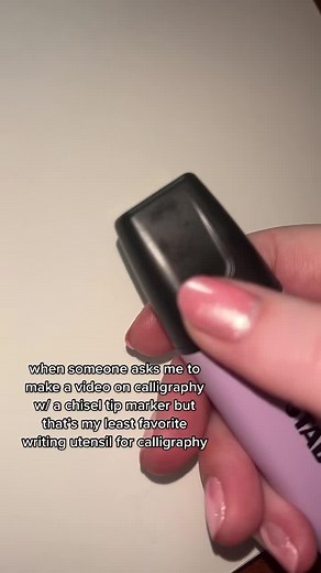 Chisel Tip Calligraphy Struggles: My Least Favorite Writing Utensil