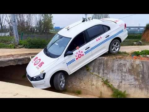 Even The Best Drivers Make Mistakes The Front Wheel Dangled Off The Curb