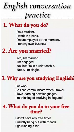 English Conversation Practice | 150+ Questions and Answers in English