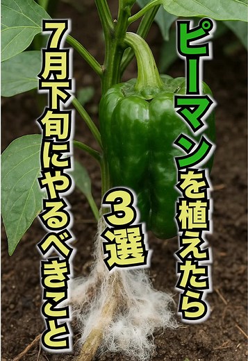 ピーマン栽培のポイントと7月下旬にやるべきこと