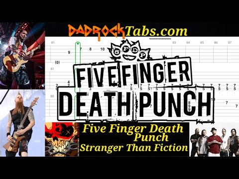 Stranger Than Fiction - Five Finger Death Punch - Guitar + Bass TABS Lesson