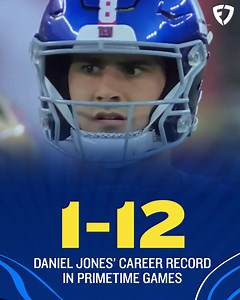 5.7K views · 99 reactions | Daniel Jones is now 1-12 on Primetime after the Giants lost to the Seahawks  | FanDuel | Facebook