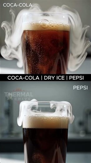 COCA-COLA vs PEPSI | DRY ICE | Test 024