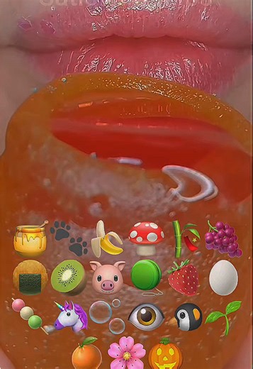 Satisfying Lip ASMR Experience with Emojis