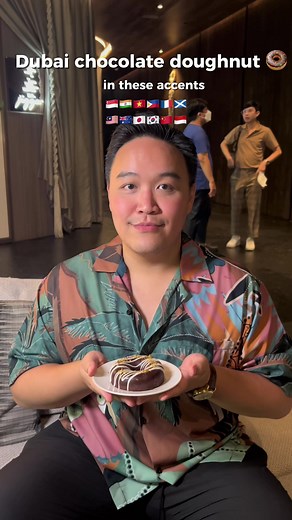 Dubai Chocolate Doughnut in 10 Accents Ft. I am Charliebralie
