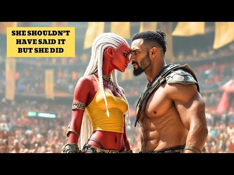 What Did The Warrior Alien Woman Tell The Human In The Middle Of Battle?