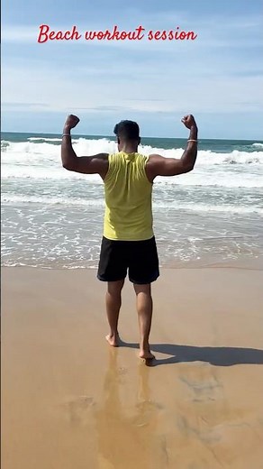 Sweat & Sand: The Ultimate Beach Workout”🔥🔥#motivation #workout #fitnessmotivation