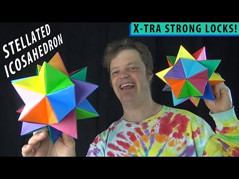 Origami Stellated Icosahedron 🌞 Triakis (Jeremy Shafer)