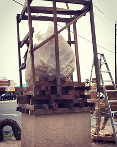 Unveiling our new Quartz Crystal Point in Cave Creek, AZ! $299,000 Come by and see. @rareearthgallerycc | Rare Earth Gallery