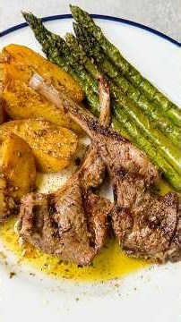 GRILLED Rosemary Garlic Lamb Chops #mediterranean #lambchops