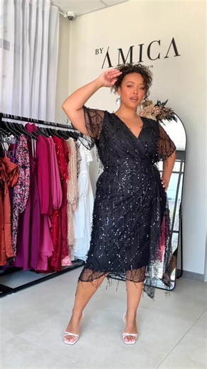 𝐁𝐎𝐎𝐌! 💥 Light up the night with our Fireworks dress 🎇 Our Fireworks dress is a showstopper! Made up to size 24. Grab yours now and get ready to shine ✨️ Shop 👇🏻 https://byamica.com/products/fireworks-dress-black | By Amica