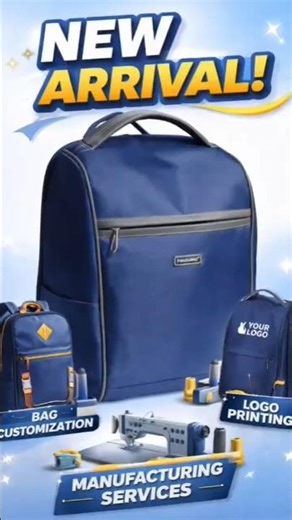 Backpack Manufacturing | Custom Bags & Logo Printing 🏭🎒#shorts #ladiesbagsfactory