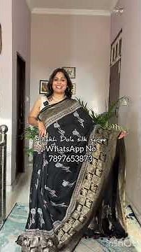 Ajrakh Dola Silk Sarees. Check full video on 10-10-2025 at 11am