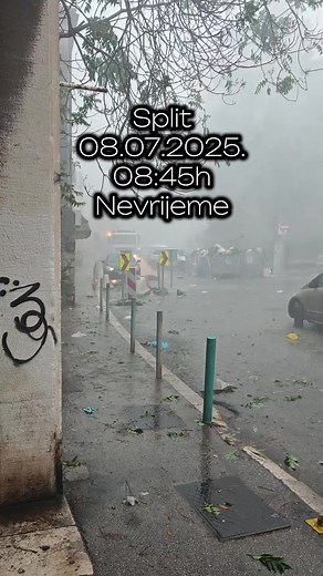 Split, Croatia 08.07.225. Nevrijeme u Splitu #croatia #split #storm #nevrijeme
