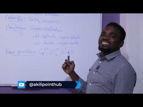 Ionic theory & Electrolysis(elrctrolysic of CuS04 solution by using copper electrodes) EP 2