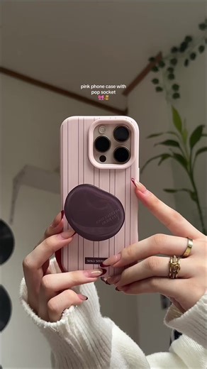 pink phone case with popsocket!🎀🧸 #phonecase #caseiphone #phoneaccessories #pinkaesthetic #fyp