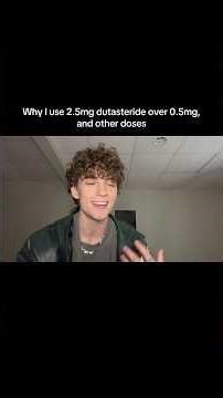 Why I use 2.5mg Dutasteride #hair #hairloss #dutasteride #malepatternbaldness #androgenicalopecia