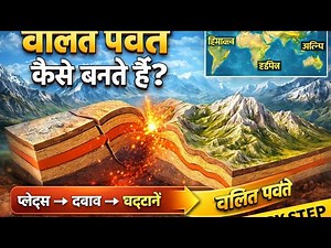 Fold Mountain Formation Explained 🏔️ | Folding Mountain Animation | Plate Tectonics Step by Step