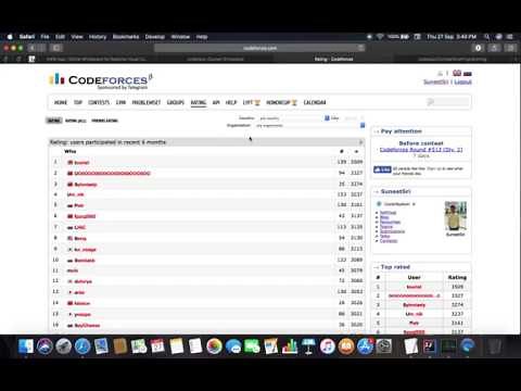 Introduction to Codeforces Platform | 27-Sept-2018