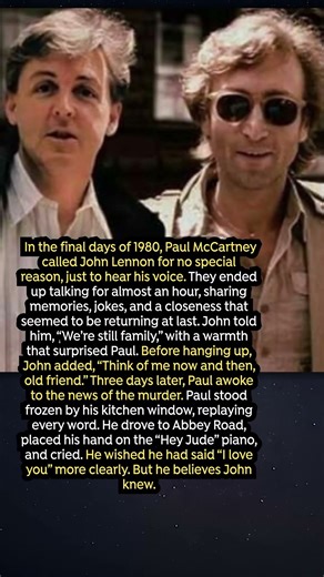 The last conversation Paul will never forget