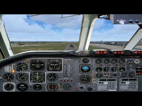 FS2004 Vickers VC10 ILS Automatic Landing in Buffalo