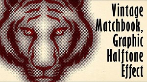 Photoshop: How to create a vintage matchbook, graphic halftone effect