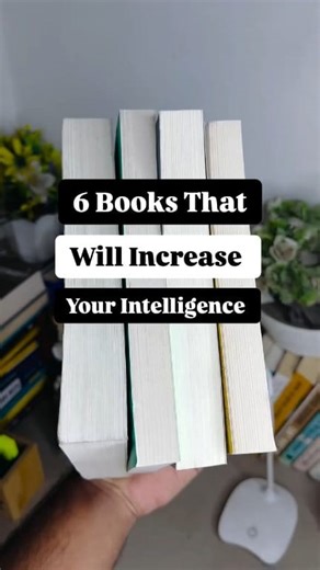 6 Books That Will Make You Smarter 🧠📚 Want to think sharper, solve problems faster, and expand your mind? These 6 books will help you level up your intelligence — mentally, emotionally, and creatively. 🚀 From psychology to strategy to deep thinking, each one trains your brain in a new way. 💡 👉 Which one are you adding to your reading list? 📌 Save this reel & start reading today. Follow Get Books for more brain-boosting book recommendations. #SmartReading #IntelligenceBoost #MindsetMatters 