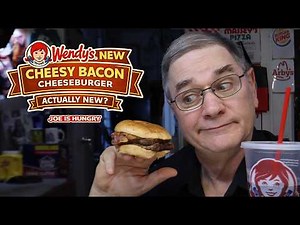 Wendy’s New Cheesy Bacon Cheeseburger Review - $7.69 Burger 🔍🌡️⚖️ | Joe Is Hungry