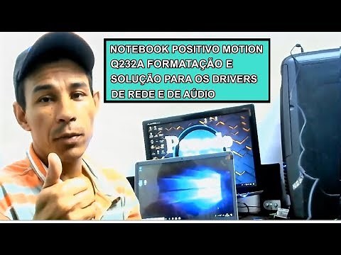 How to format a Positivo Motion Q232A notebook and fix driver errors.