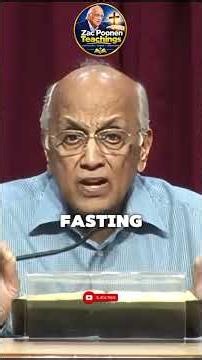 WHY SHOULD YOUNG CHRISTIANS FAST? 😳 Zac Poonen Reveals What Fasting Really Does #zacpoonen