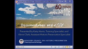 ACRA Webinar: Documentation and e106