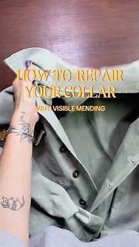 How to Repair a Collar with Visible Mending