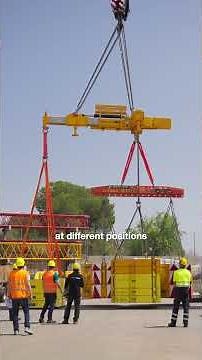 Crosby Airpes Hydraulic Telescopic Spreader Beam load test