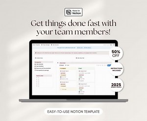 Project Management Notion Template for Teams Task Tracker Work Tracker Business Notion Template Project Manager Workspace Finance Tracker - Etsy